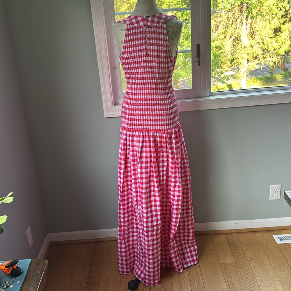 SALE! S/W/F Gingham Maxi Dress Anthropologie $408 - Picture 6 of 14